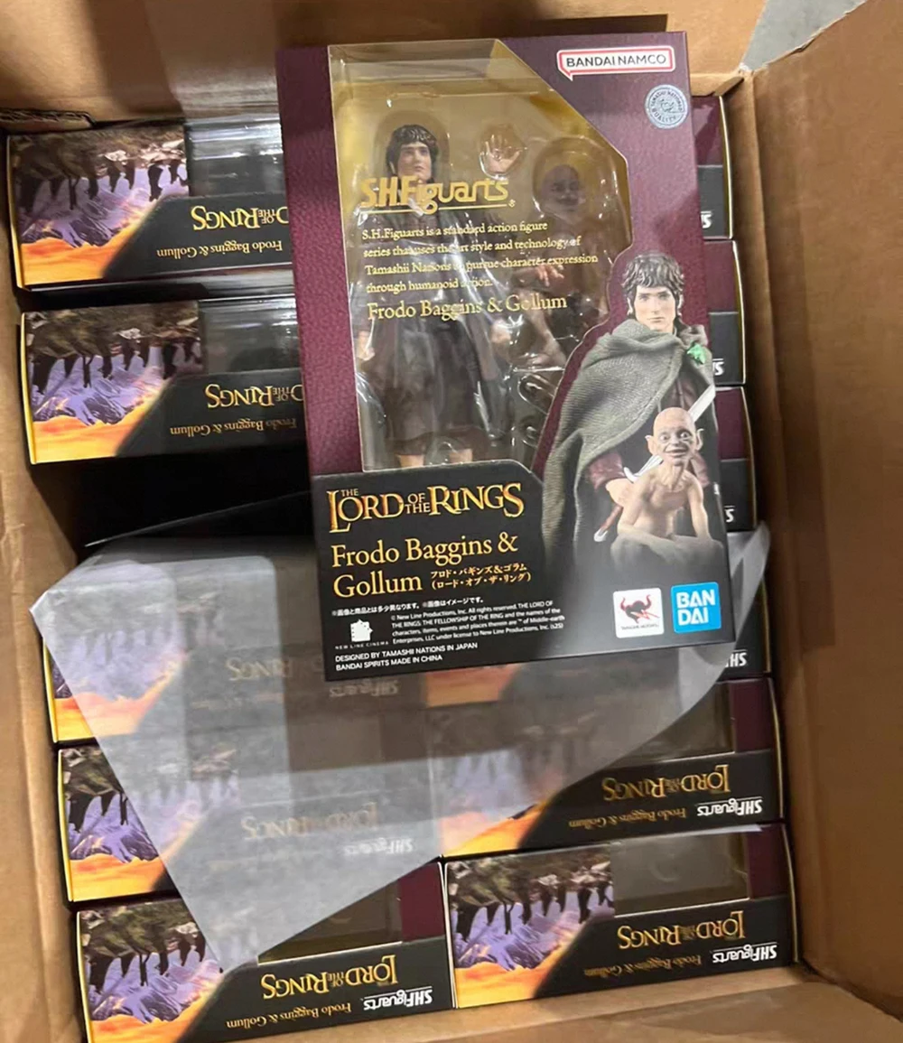 

Подлинная фигурка BANDAI S.H.Figuarts The Lord of the Rings Aragorn Frodo Baggins & Gollum, модель премиум-класса в штучной упаковке, игрушки в подарок