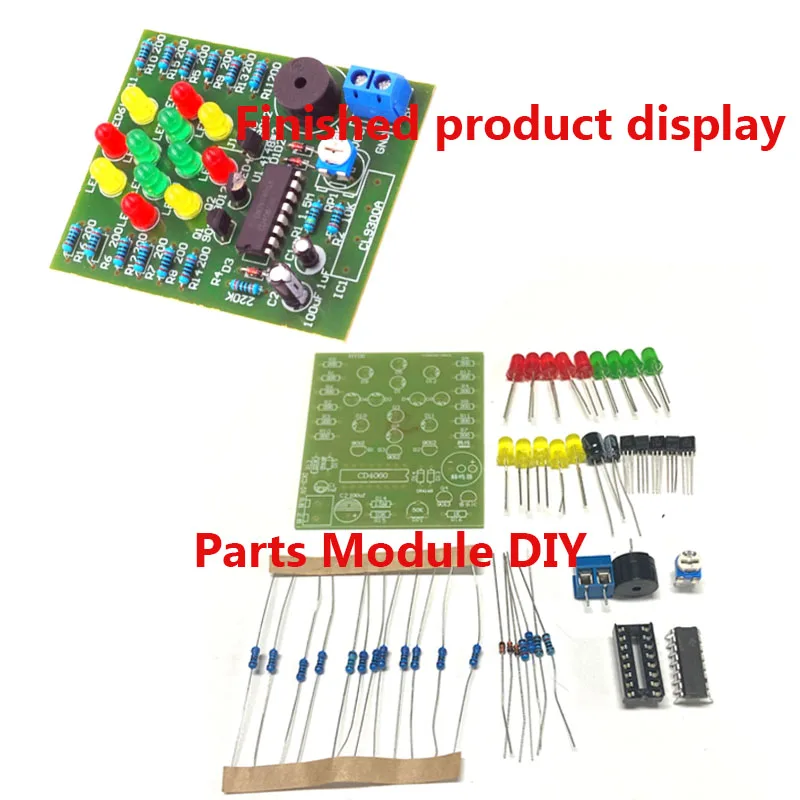 Christmas DIY CD4060 Dream Light DIY Kit Electronic Fun Kit Music Color Light Dream Kit