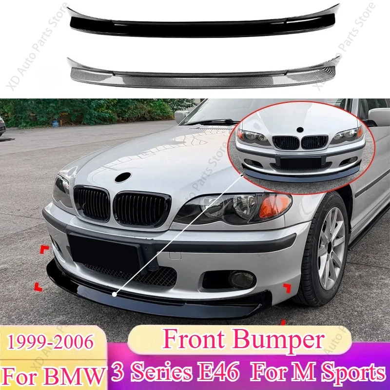 Auto-Frontstoßstange für BMW 3er Serie E46 1999-2006 für M Sport Blade Diffusor Unterer Splitter Spoiler Karosserie-Kits Tuning-Zubehör