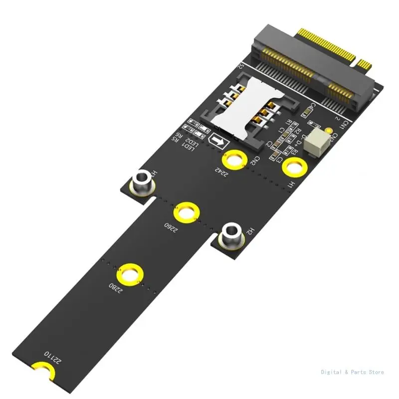 

M17F M.2 NGFF Adapter Mini PCIE to M.2 M Key Converters for 2242 2260 2280 221100 Simple Installation Adapter Card