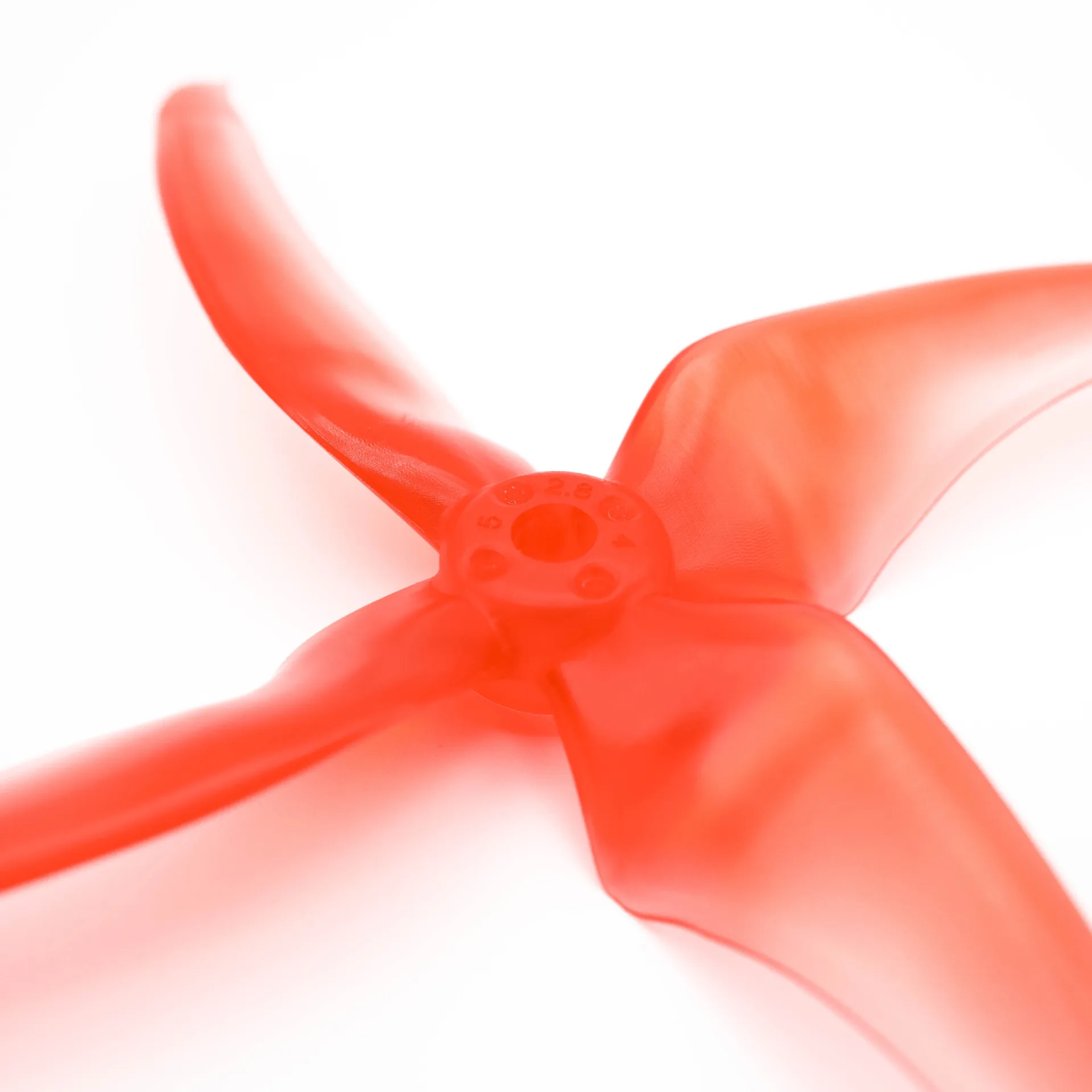 EMAX AVAN Scimitar 5028 4-blade 5-inch crossing propeller set of 2 pairs, red