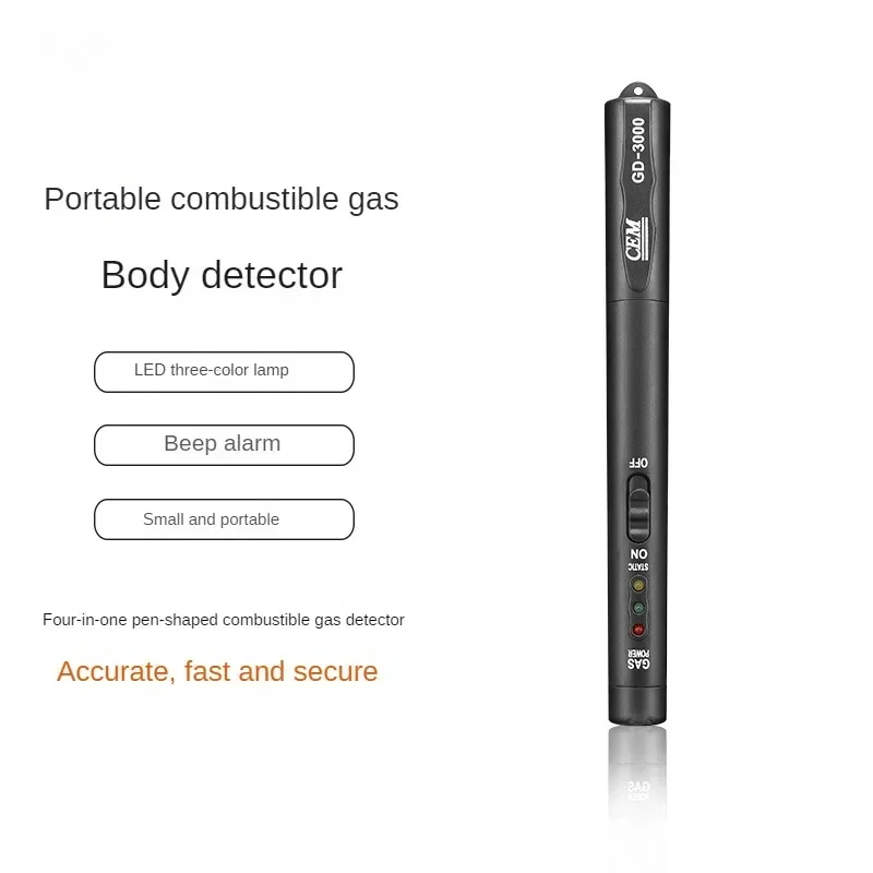 

GD-3000 Portable Gas Leak Detector Handheld Natural Gas Detector High Sensitivity Combustible Gas Sniffer Flammable Tester