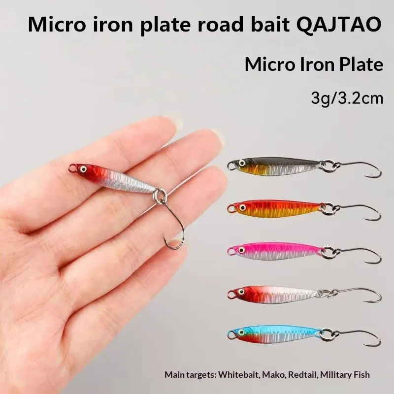 5-teiliges Set mit 3,2 cm/3 g Mini-VIB-Metallgusslöffeln, Pesca-Fisch-Glitzerköder, Angelzubehör