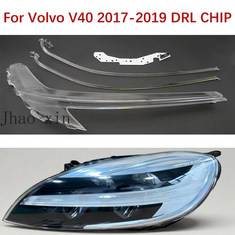 

Angel Eyes Circuit Board Car Daytime Light DRL CHIP Lamp Tube for Volvo V40 White Light 2017-2019 Thick Wall Lens Ballast Module