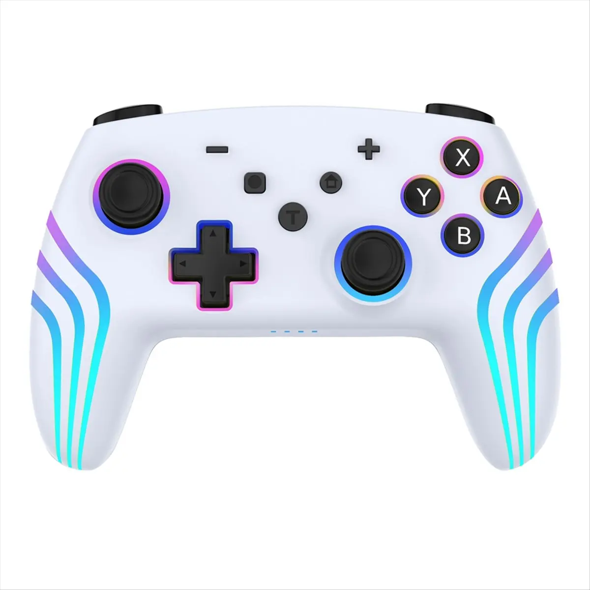 Welcome Deal~Wireless Game Controller for with Six Gyro Sensor,3D Joystick Calibration&RGB Colorful Light B