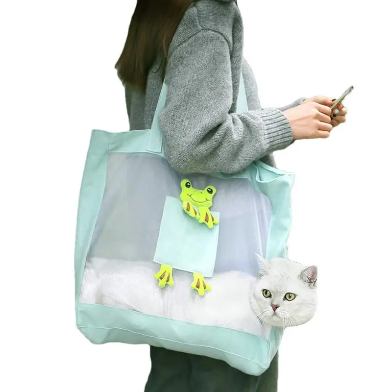 Cat Carrier Bag Sling Shoulder Sling Pet Carrying Bag For Travel Travel-Friendly Cat Tote Bag Breathable Cat Carrier Bag With