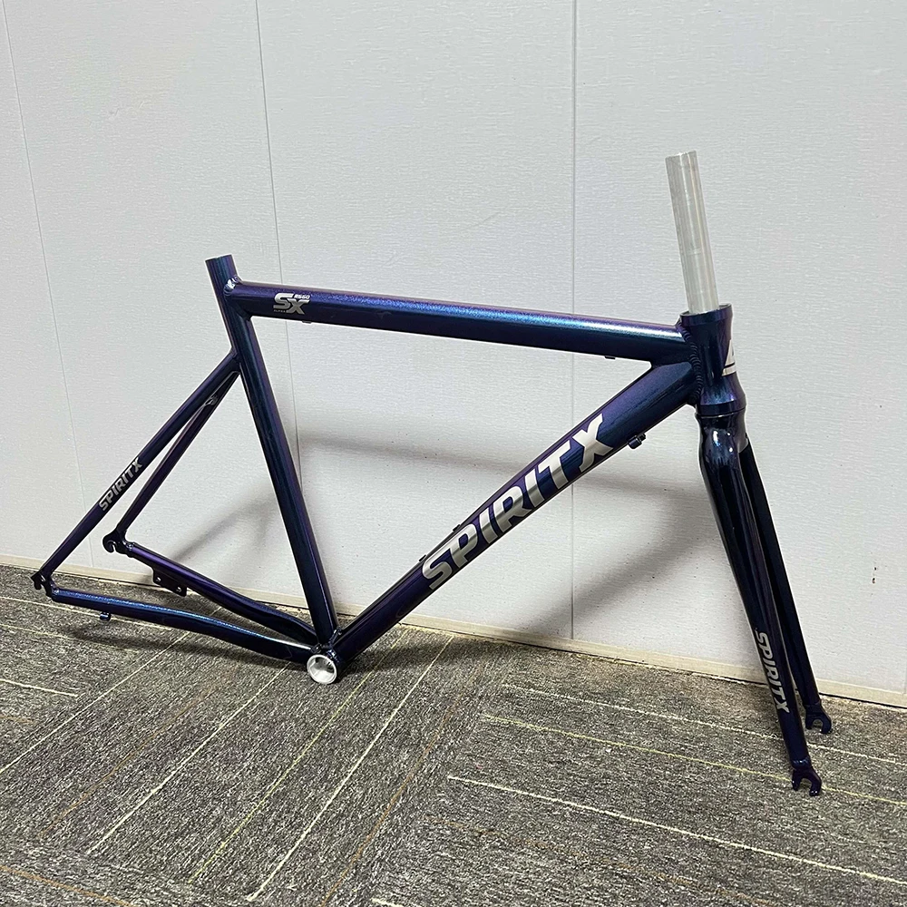 48cm/52cm Highway Bicycle Aluminum Alloy Frame With Full Aluminum Front Fork B.B. Thread 43mmx68mm 700C Bike Frame