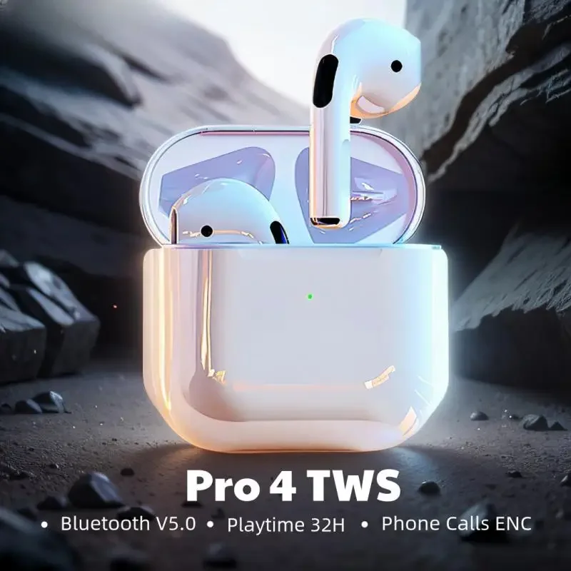 TWS-стереонаушники Pro4 с поддержкой Bluetooth 9D и микрофоном