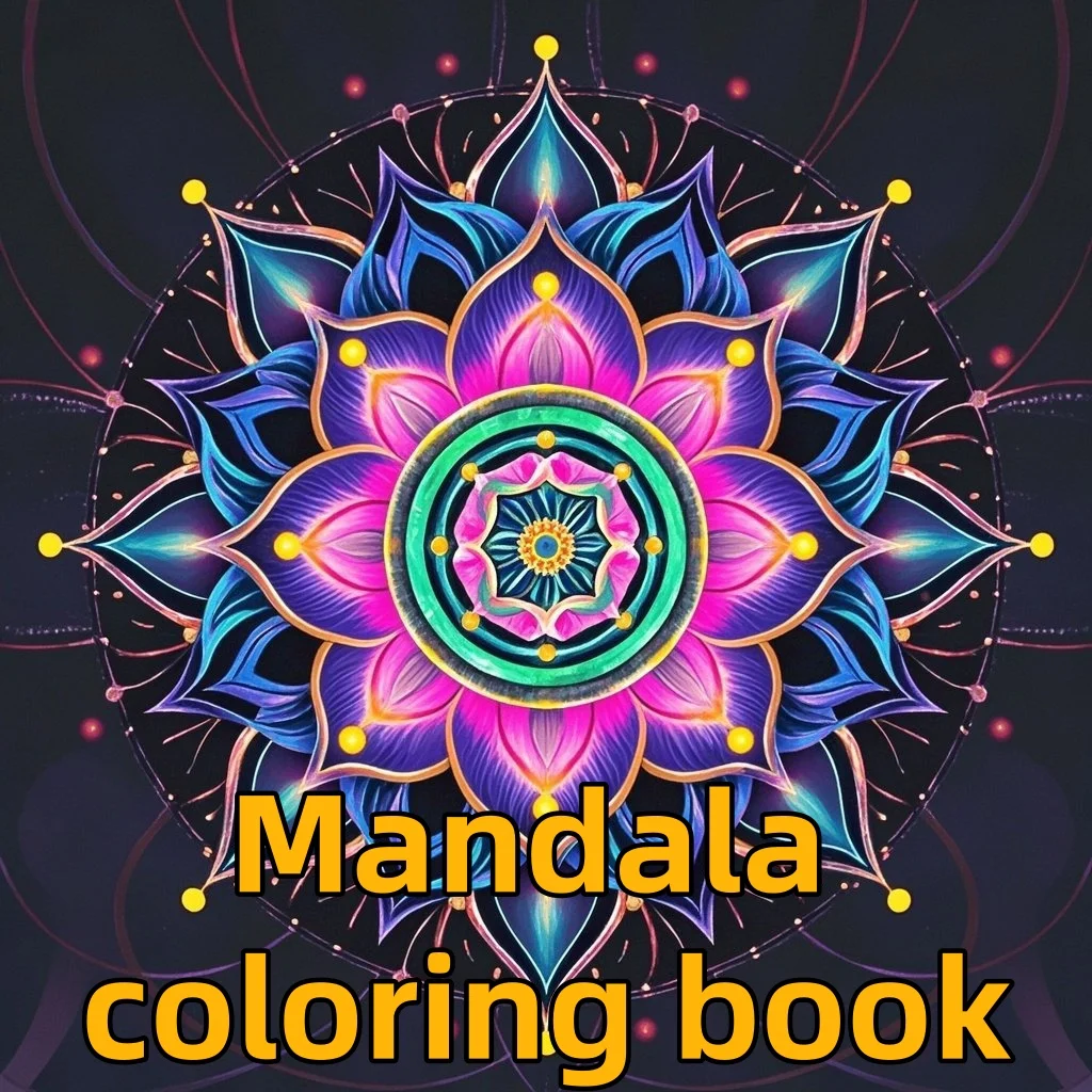 

30 страниц декомпрессионной книжки-раскраски «сделай сам» с мандалой для взрослых, принадлежности для рисования, подарки, картина маслом, рисунок линий, рисунок линий