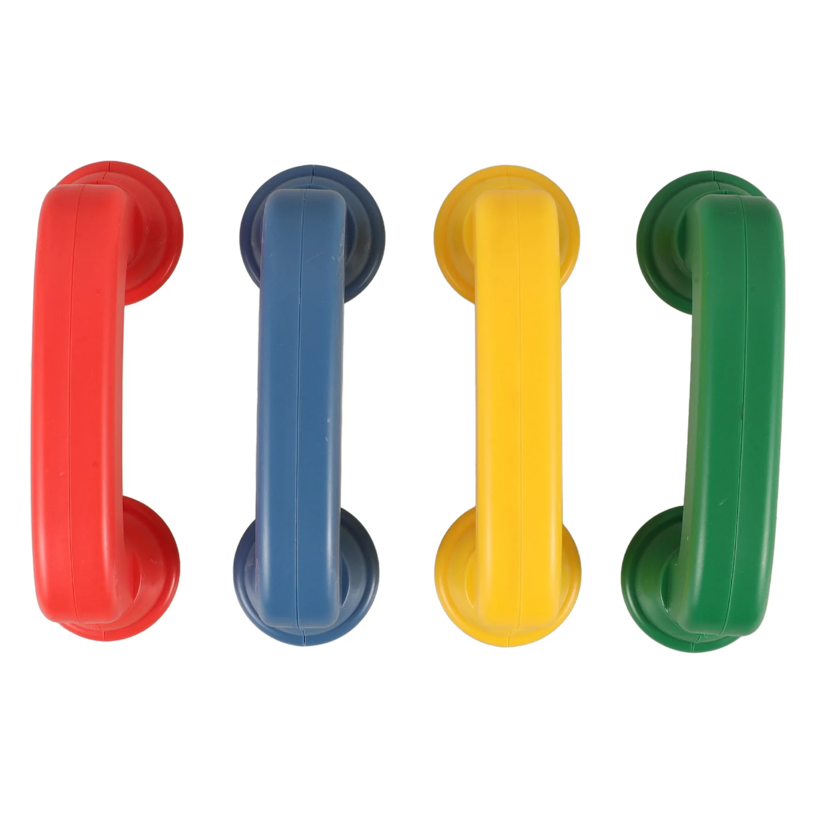 

4 Pcs Small Earphone Toy Whisper Decorative Tool Telephone Receiver Abs Colorful Phones for Kids Brightly Colored Sturdy Smooth