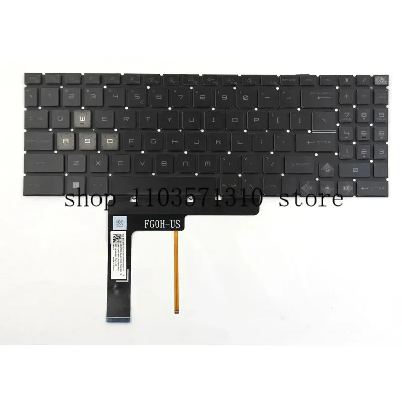 

New For MSI Cyborg 15 A12VE A12VF A13VE MS-15K1 Bravo 15 B7EDP C7VE C7VF 17 C7UDX D7VF MS-158P Laptop Keyboard US Blue BacklitJM