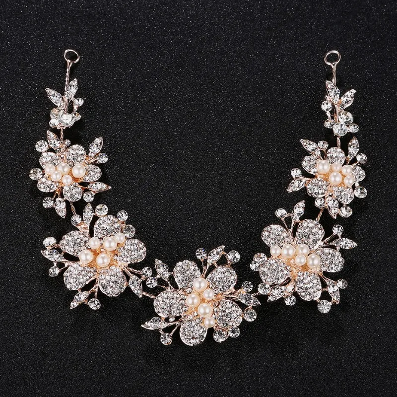 

Rose Gold Headband Headband Bridal Premium Headdress Wholesale