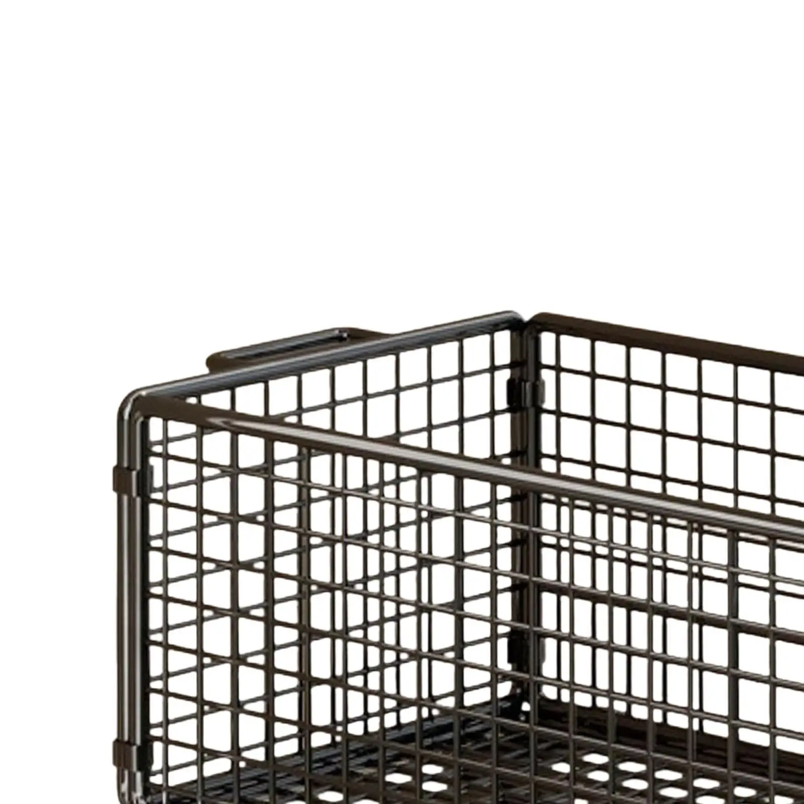 

Under Desk Storage Cart Mesh Iron Rolling Organizer Box Storage Furniture Multi Use for Office Home