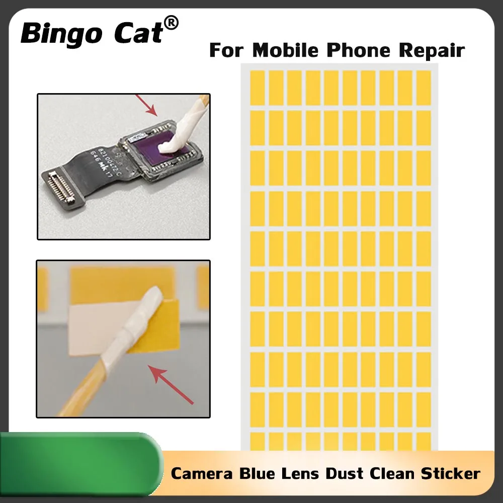 Rear Camera Blue Lens Dust Clean Sticker Optical Stickly Dust Cleaning Glue For iPhone X 11 12 13 14 Main Camera Dust Remove