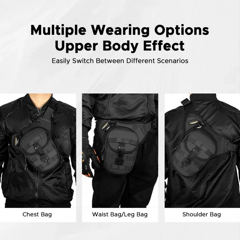 AliExpress NONE Motorcycle Leg Bag Waist Pack Rainproof Crossbody Bag Men Women Expandable Capacit Multifunctional for Riding Cycling