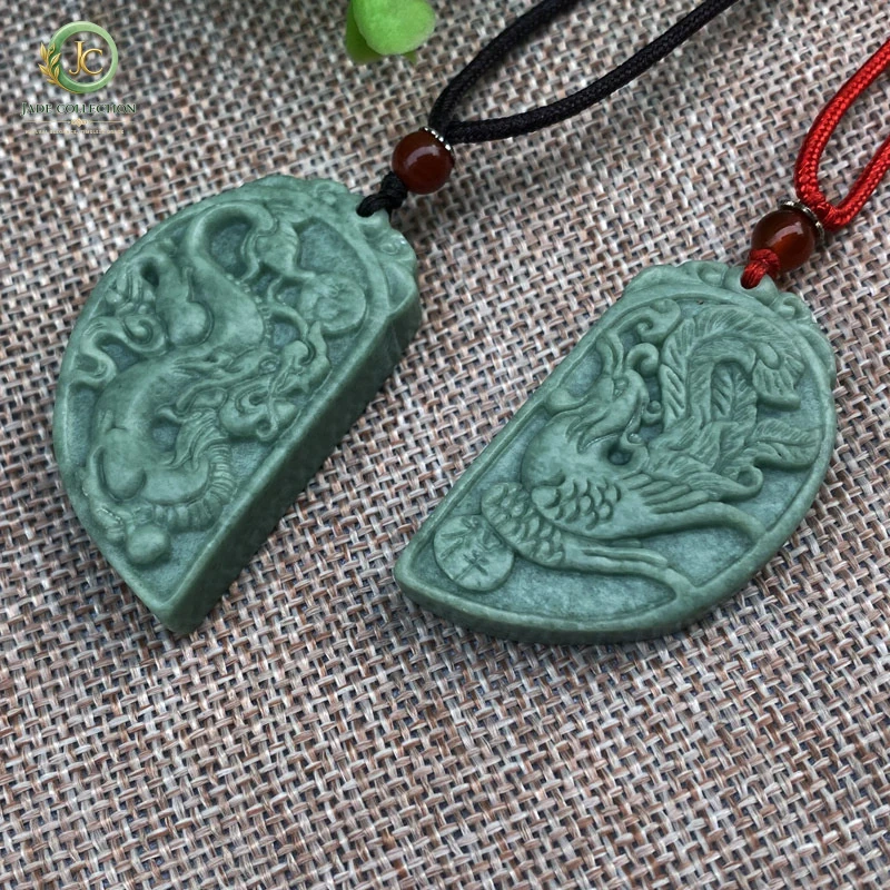 Guizhou Cui Long Feng Pendant, dark green jade pendant, unisex style, suitable for street stalls, sales events, and exhibition g