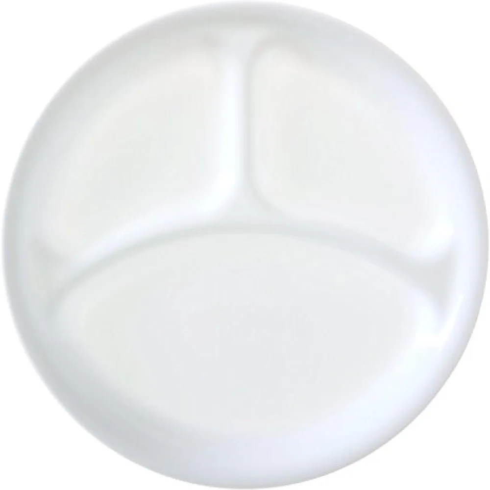 

Corelle Livingware Winter Frost White 10.25 Divided Dinner Plate (Set of 8)