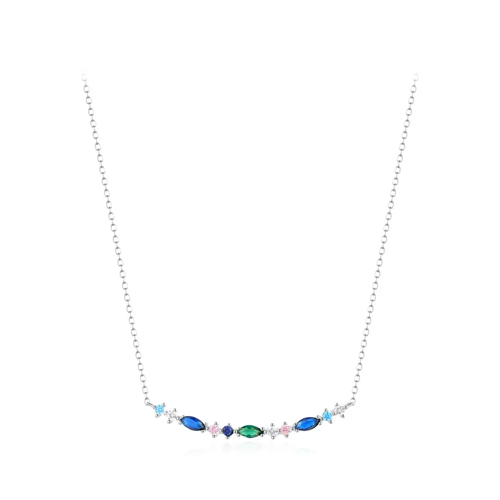 Apexelle Brand Fashion Jewelry 925 Sterling Silver Necklaces For Women Elegant Long Pendant Necklace Luxury Jewelry