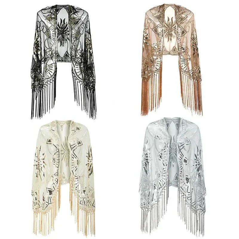 

Женское модное новое вечернее платье с пайетками, сетчатая накидка для ужина, вечеринки, сценического выступления, декоративное украшение NM28