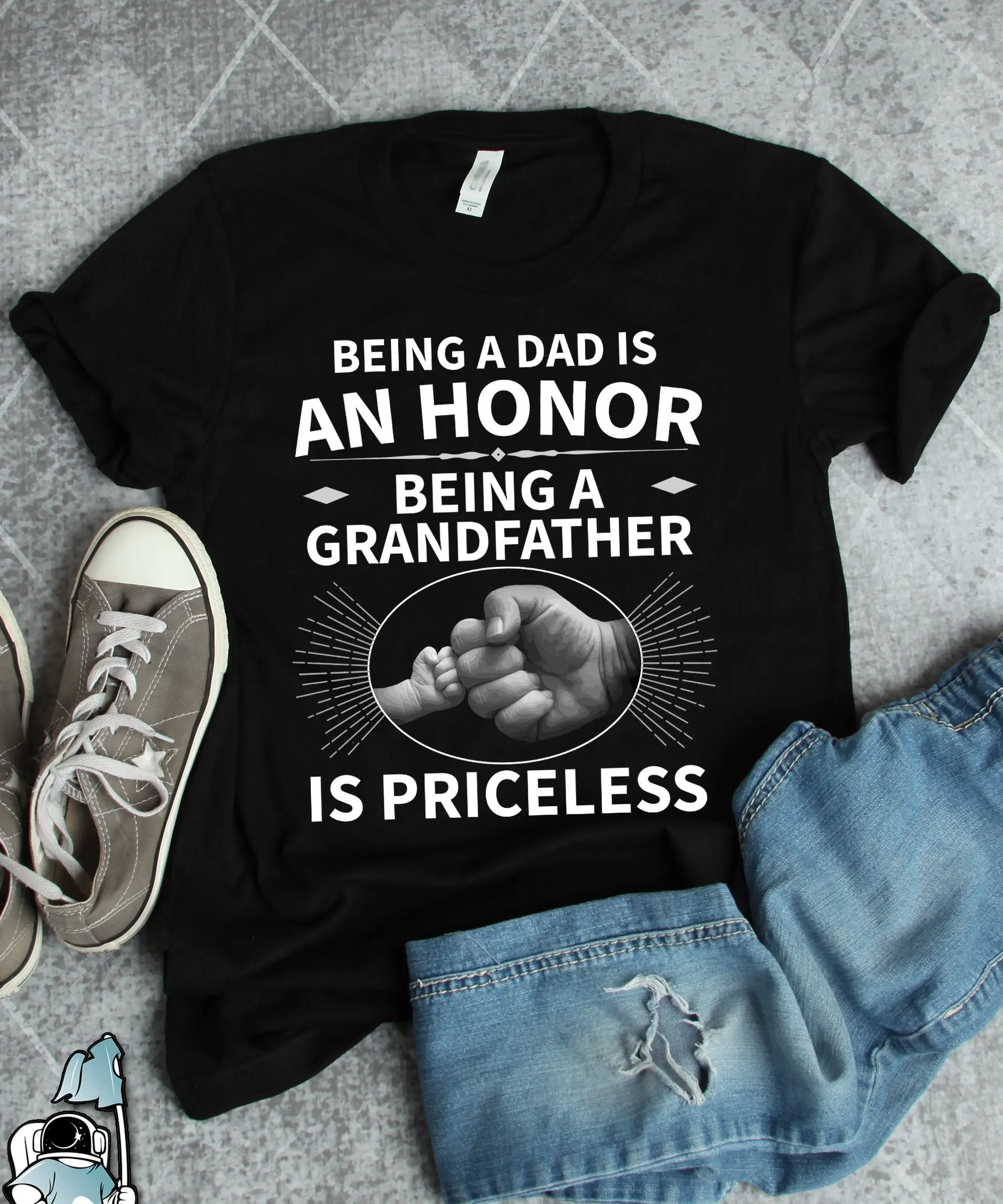 Grandpa s T Shirt Dad is an Honor Being a Grandfather Priceless Father's Day Birthday