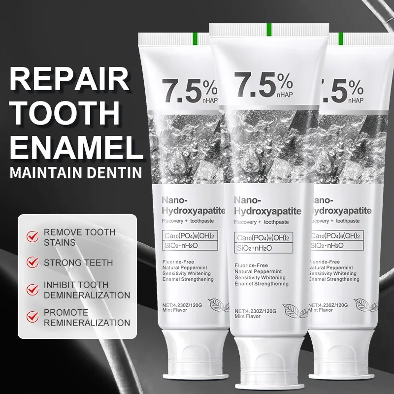 7.5% Hydroxyapatite Probiotic Whitening Toothpaste Enamel Oral Cavity Repair Breath Freshening Teeth Whitener Toothpaste
