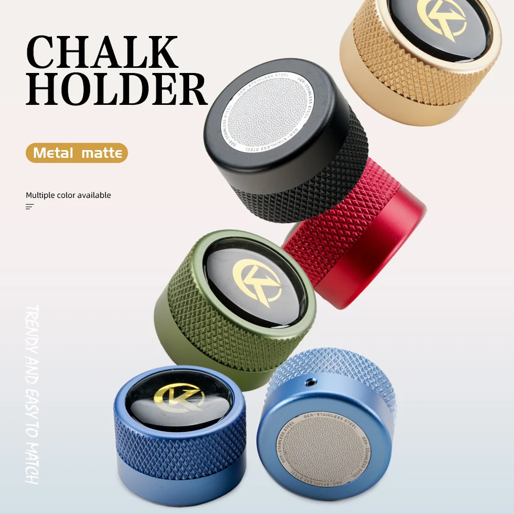 

Konllen Round Chalk Billiard Chalk Case With magnetic and grinding tip function for Taom V10 Professional Round Chalk Holder