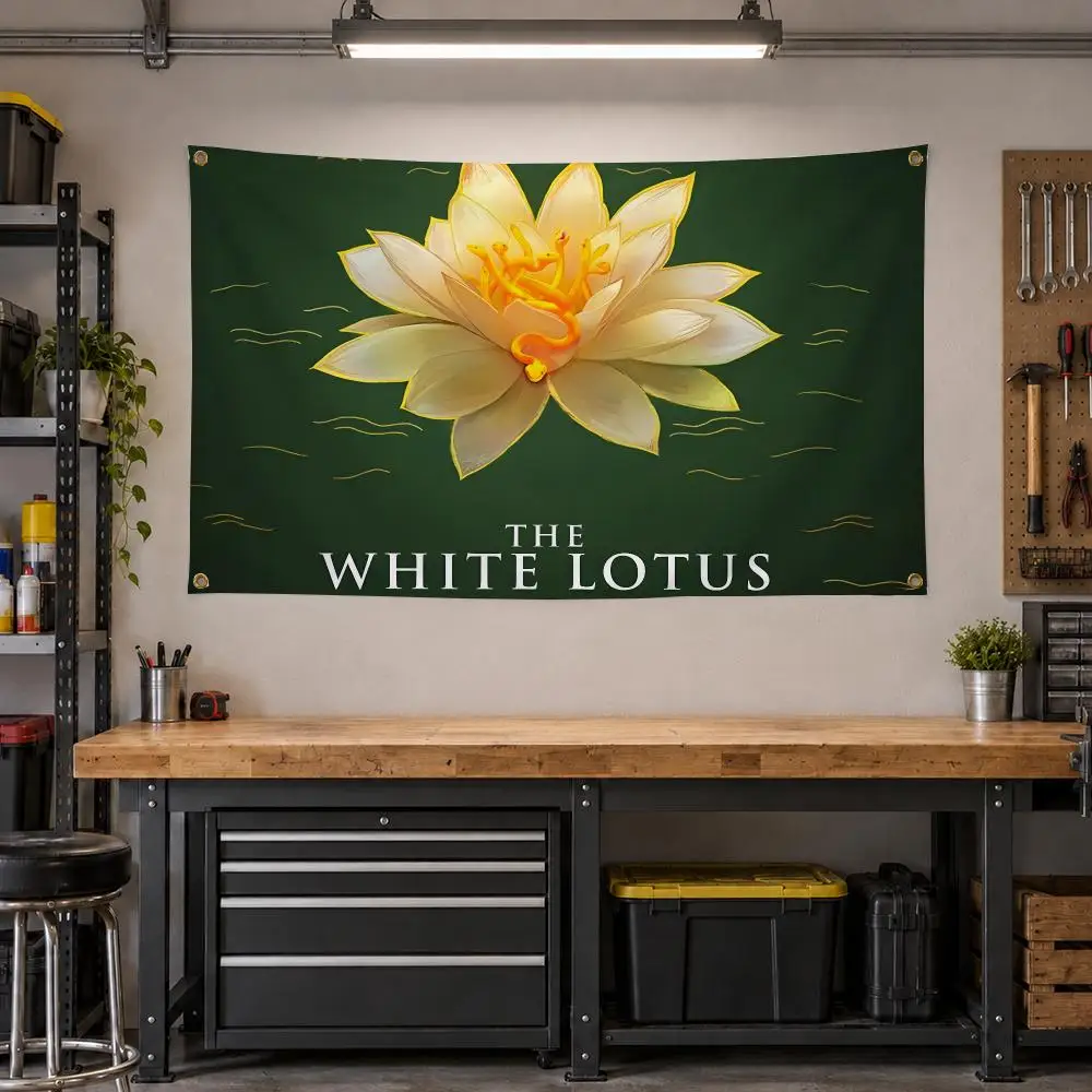Series The White Lotus Drama Flags Personalized Banner Flag Room Dorm Camping Picnic Garage Bar Outdoor Wall Decor