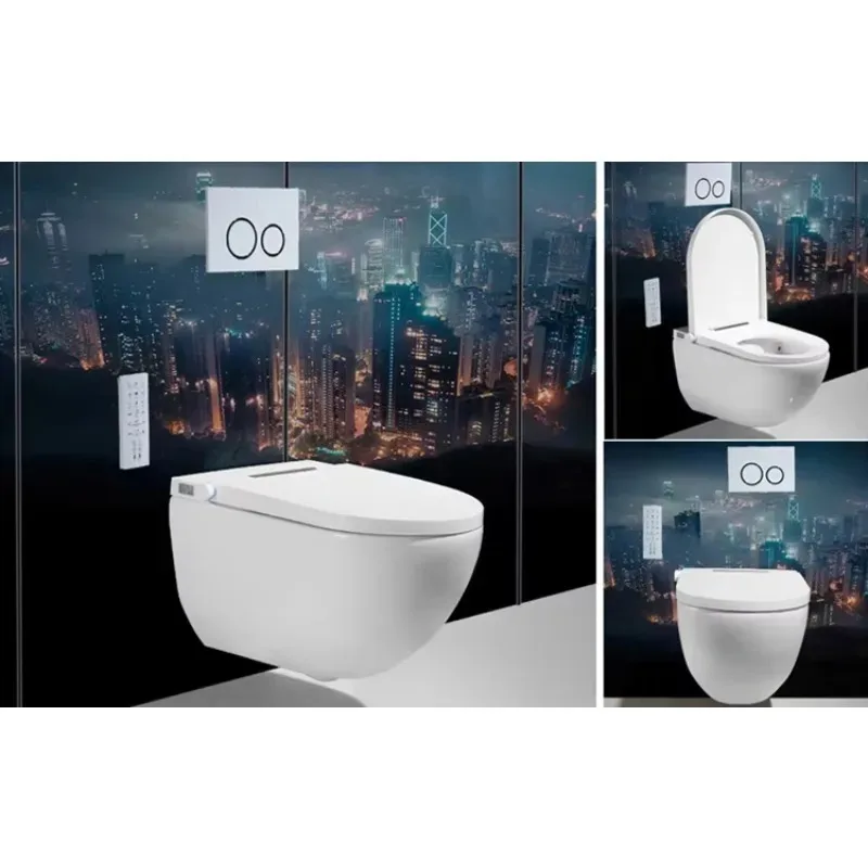 

Новый стиль, экономия воды, автоматическая промывка, настенный умный унитаз