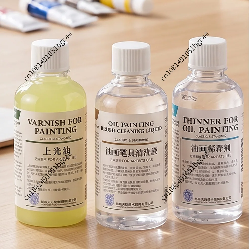 280/500ml Professional Oil Painting Medium Kit Oil Painting Brush Cleaning Solution Oil Paint Thinner for Art Students