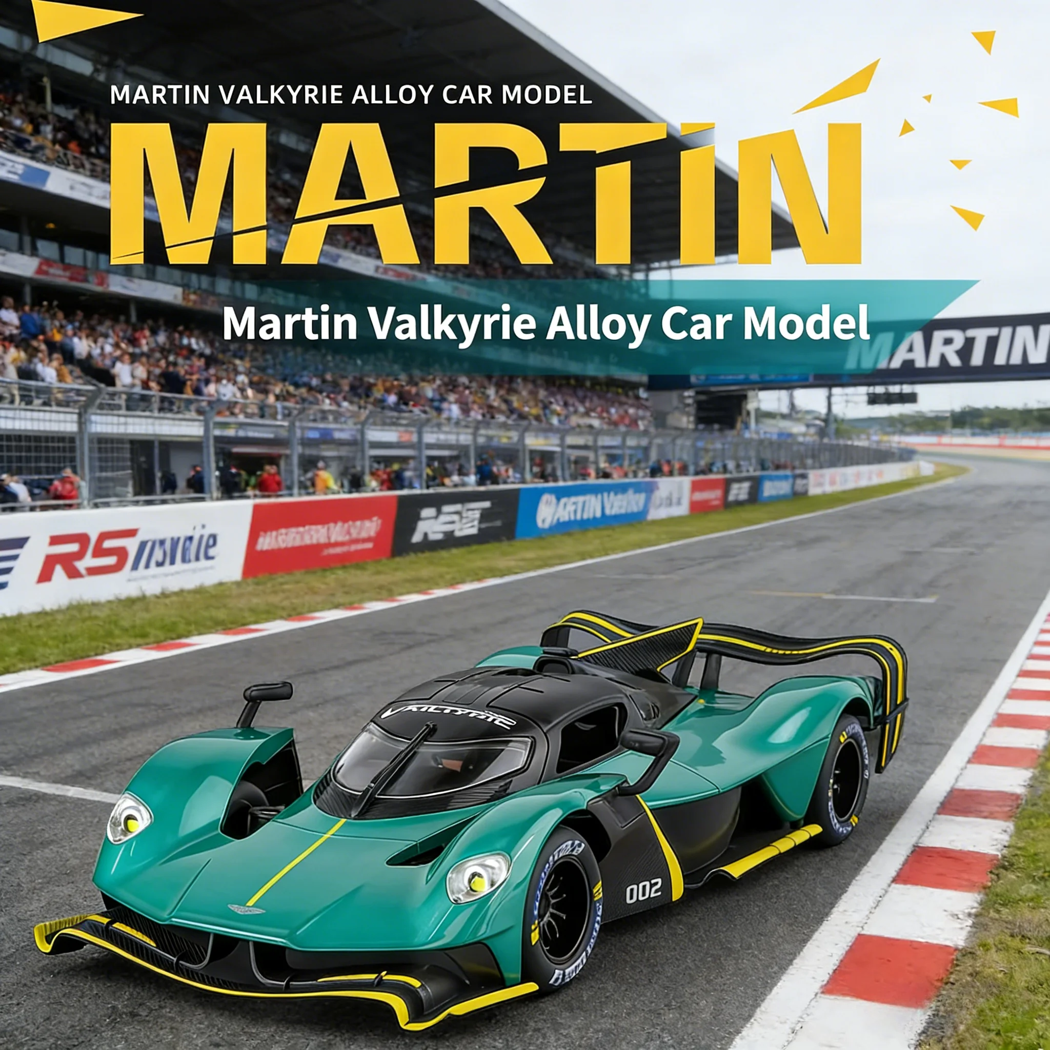 

Модель гоночного автомобиля Aston Martin Valkyrie в масштабе 1:24 | Коллекционная игрушечная машинка для мальчиков в подарок на день рождения