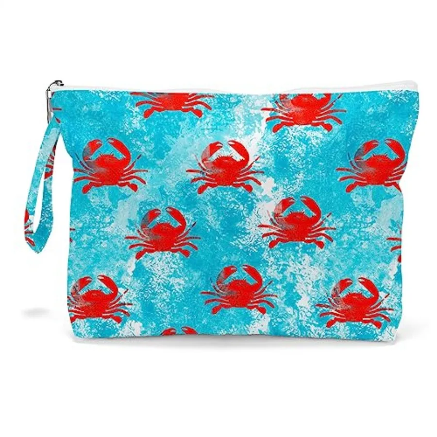 

Fokongna Wet Bag, Travel Makeup Bag, Wet Dry Bag, Wet Bag for Swimsuit, Pool Diapers Dirty Yoga Gym Clothes Zipper Pouch for Wo