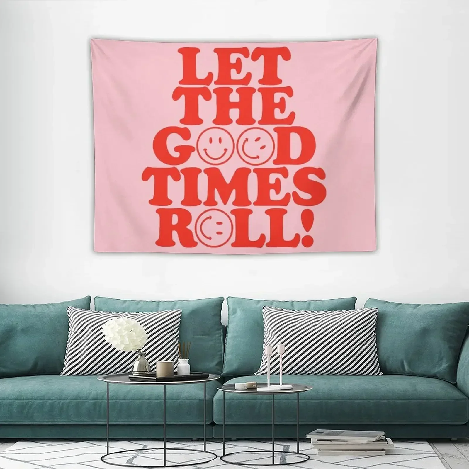

Let The Good Times Roll {in Retro Red & Pink} Tapestry Cute Room Things Bedrooms Decor Wallpaper Room Ornaments Tapestry