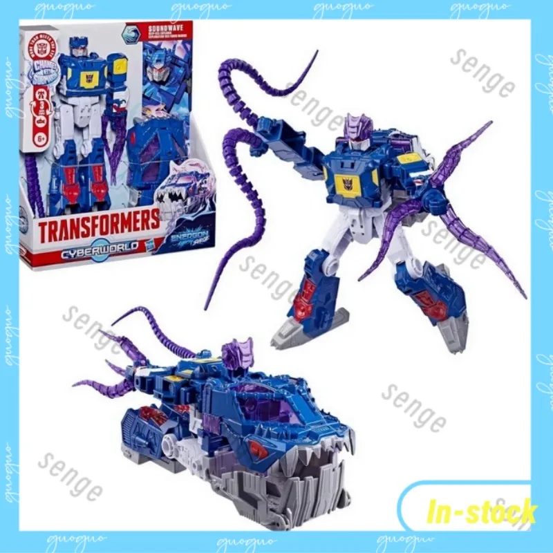Original Hasbro Transformable Toys CyberWorld Energon Surge Soundwave U-Boot-Modus Actionfigur Sammlermodell Spielzeug