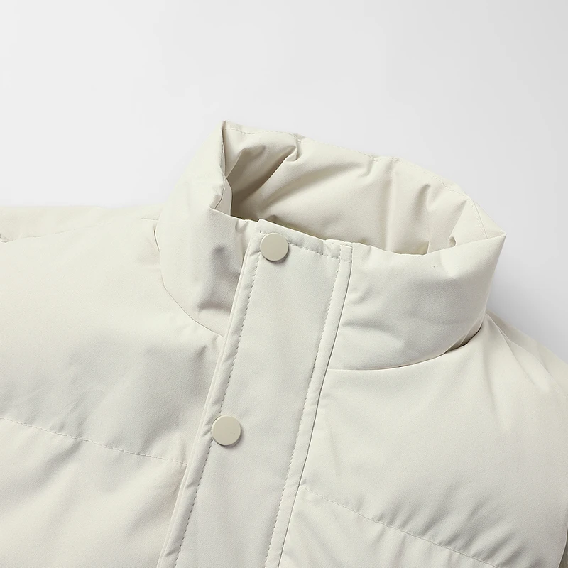 Men Kodak Point and Shoot Camera Print Stand Collar Padded Vest Sleeveless Warm Casual Outerwear Winter Cotton Waistcoat
