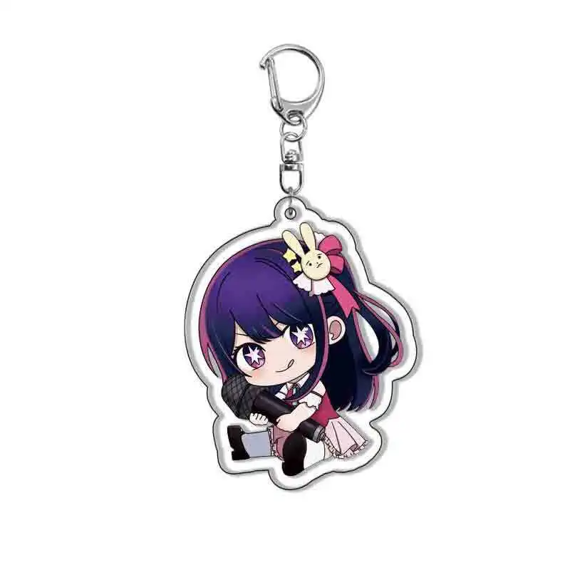 New Anime Oshi No Ko Keychain Ai Hoshino Q Version Bag Pendant Cosplay Accessories Ruby Hoshino Kana Arima Acrylic Key Chain