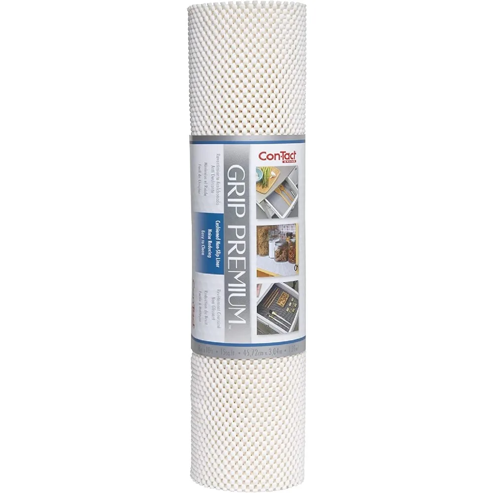 

Thick Non-Adhesive Shelf and Drawer Liner Multi-Purpose Easy Install 18x120 Inch White