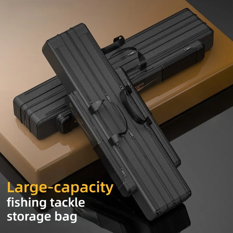 Oxford Cloth Reinforced Fishing Bag Professional Portable Shoulders Water-repellent Fishing Rod Bag Lightweight Fish Stuff