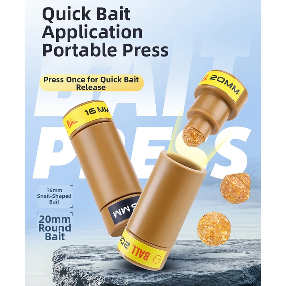 

Snail Bait Shaper Carp Bait Maker 10*3.6cm Outdoor Angler Bait Maker ABS Plastic Construction Quick Shape Formation