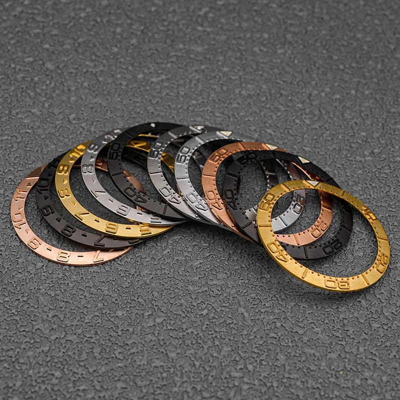 Seiko 38mmセラミックベゼルinsert for skx007 skx009 skx011 srpd nh35ウォッチケースメンズダイビング時計交換用アクセサリー