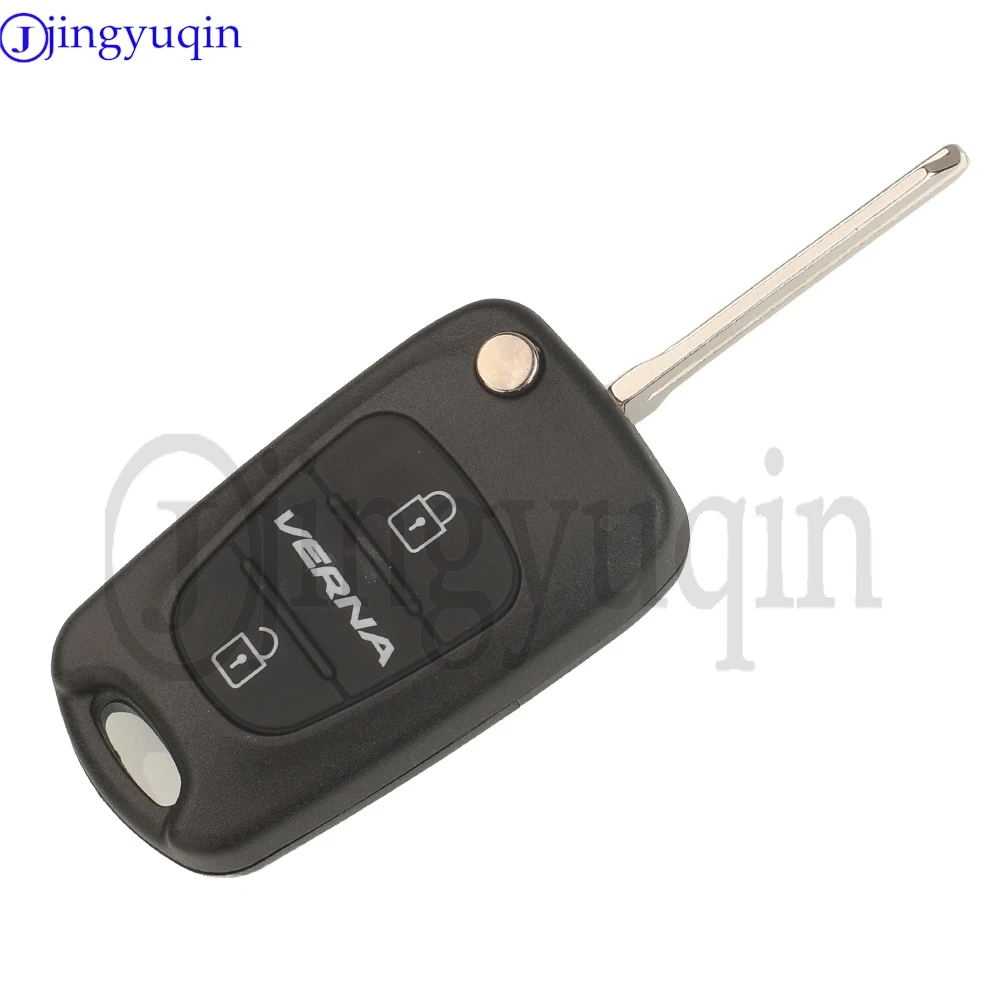 Jingyuqin 81905-0U030 433MHZ ASK ID46 Chip 2BNT Flip Car Remote Key For Hyundai VERNA 2010-2015 Reina IX35 Folding Fob Control