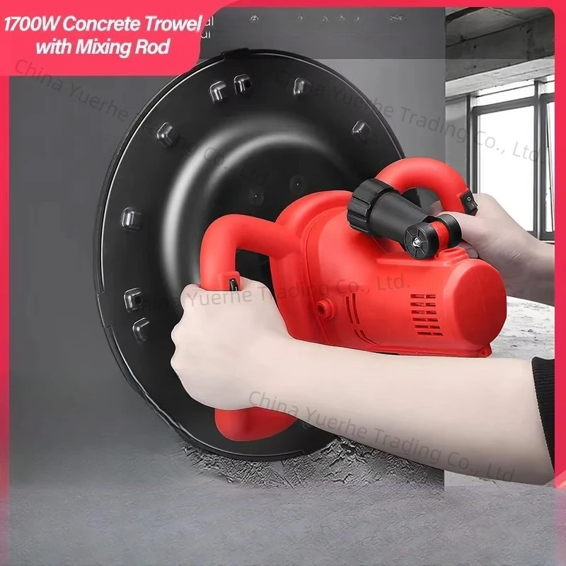 

Электрический шпатель переменного тока 220 В 1700 Вт для бетона, цементного раствора, полировальный станок для стен, 80-600 об/мин, автоматический смеситель, инструмент для штукатурки