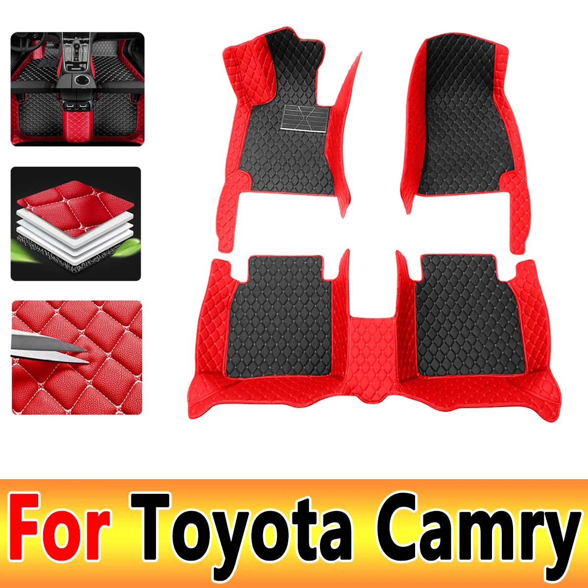 

Автомобильные коврики LHD для Toyota Camry XV40 2011 2010 2009 2008 2007 2006, автомобильные аксессуары для интерьера, коврики, запасные части