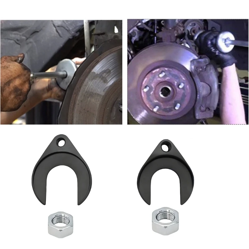 CV Joint Axles Removal Tool Adapter with Nut, Axles Shafts Puller Fork Tool, Aluminum Alloy Hand Tool for Garage Repair X37F