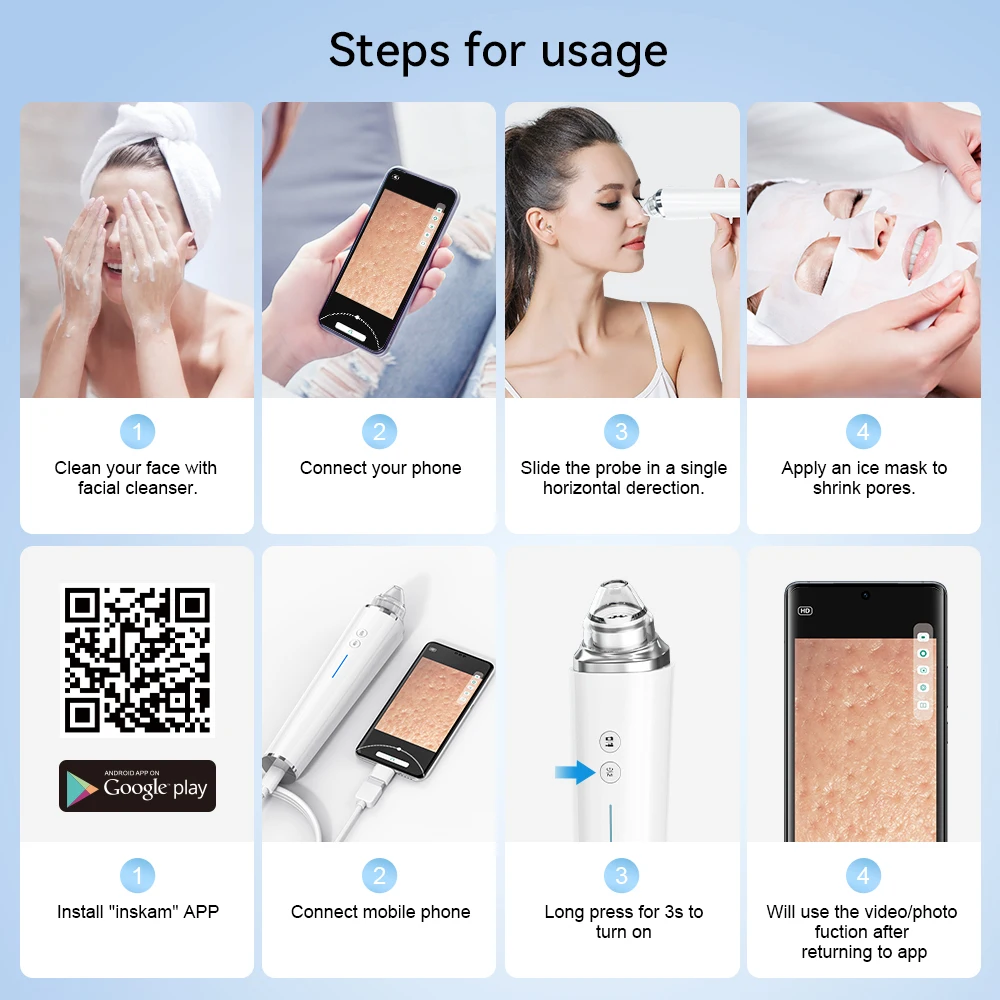 Elektrische mee-eter verwijderaar Vacuüm acne schoner Mee-eter verwijderen Gezichtsdiepe reiniging Pore Cleaner Machine Huidverzorgingshulpmiddelen