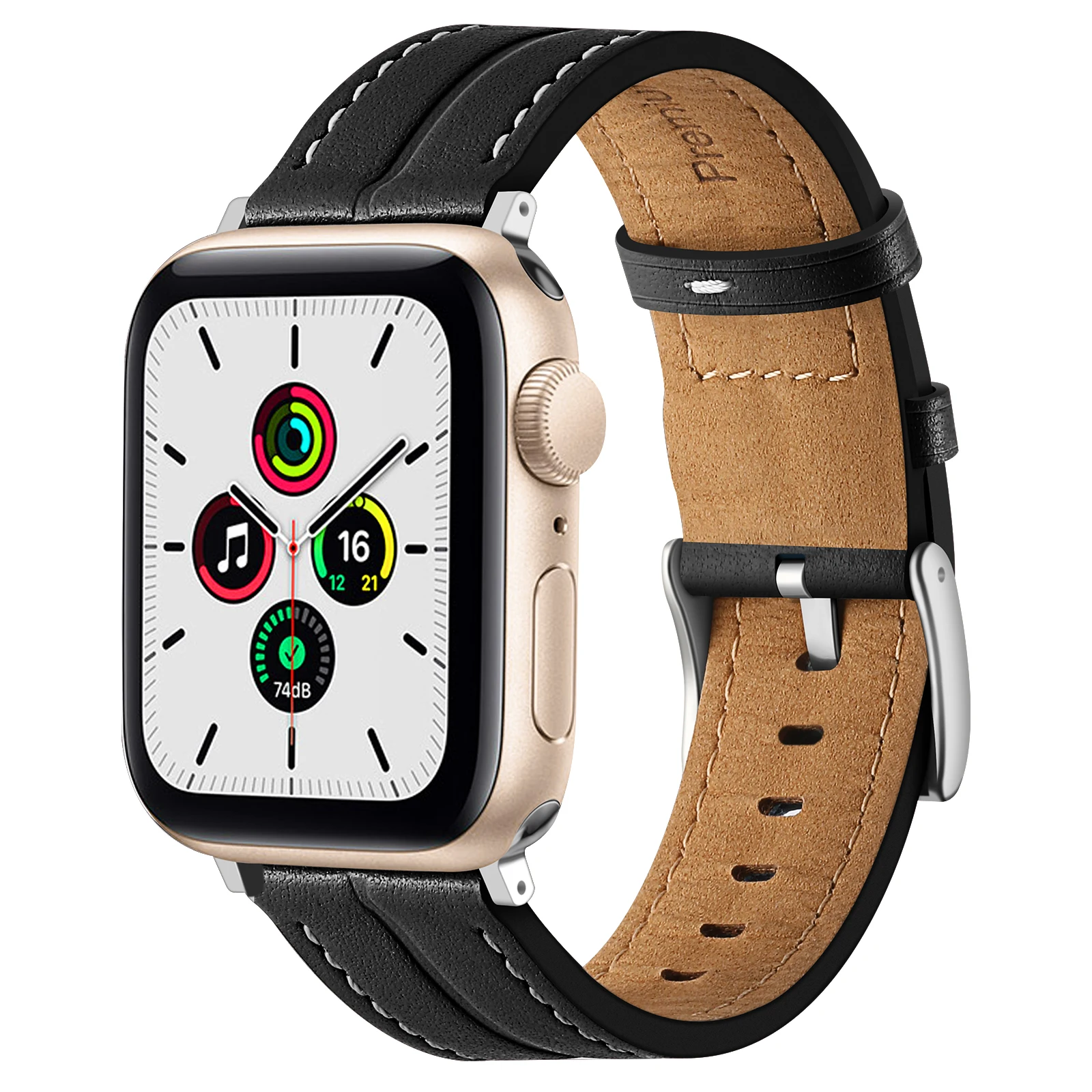สายหนังสําหรับ Apple Watch band 44 มม.45 มม.42 มม.41 มม.46 มม.49 มม.อุปกรณ์เสริมสายรัดข้อมือ correa สร้อยข้อมือ iWatch Series 8 Ultra 10