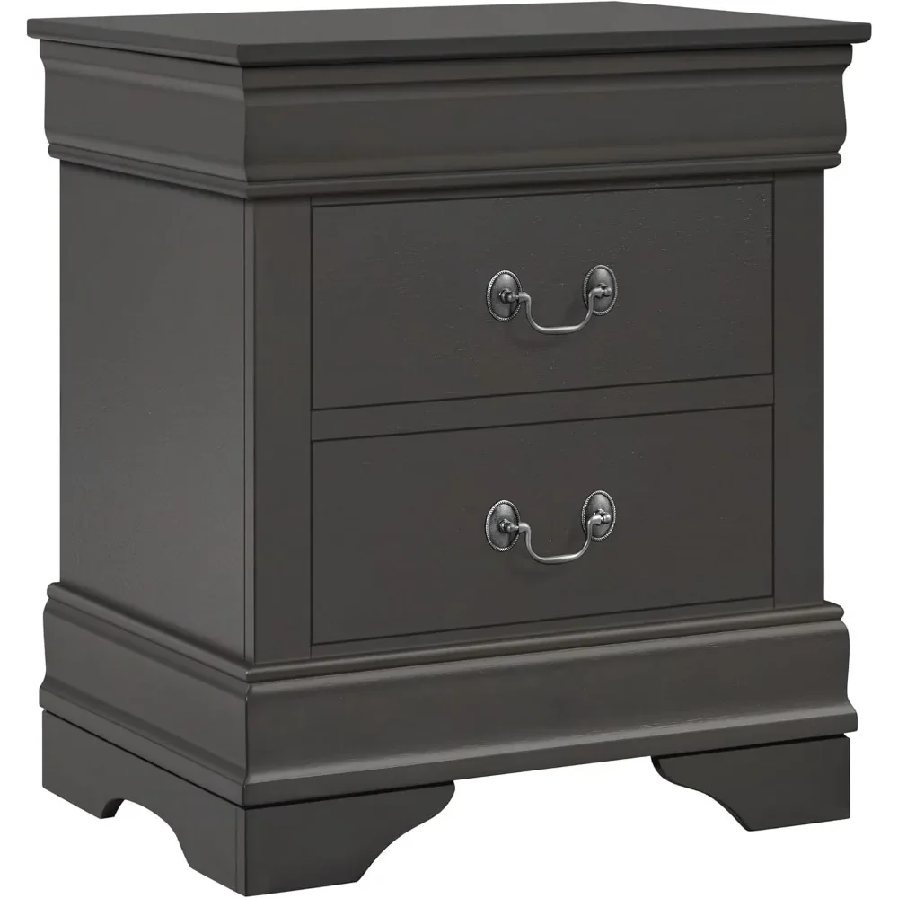 

Classic Fully Assembled Nightstand – 2-Drawer Wood Bedside Table | Painted Storage for Bedroom Use