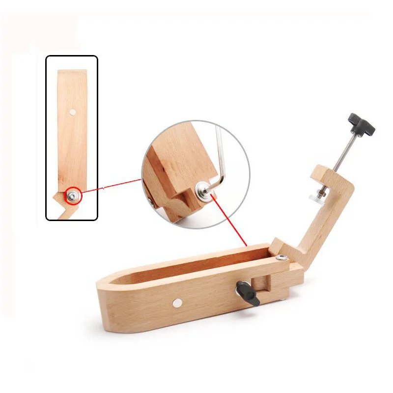 

Foldable Wooden Clamp Adjustable Wood Leather Craft Hand Stitching For Pony Lacing Sewing DIY Tools Lacing Sewing DIY Tools