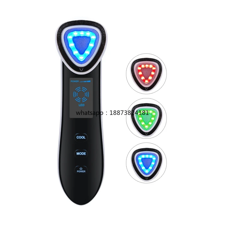 뷰티 디바이스 쿨링 해머 페이스 리프트 피부 탄력 주름 방지 페이셜 마사지기 얼굴 미용 기기 빠른 배송