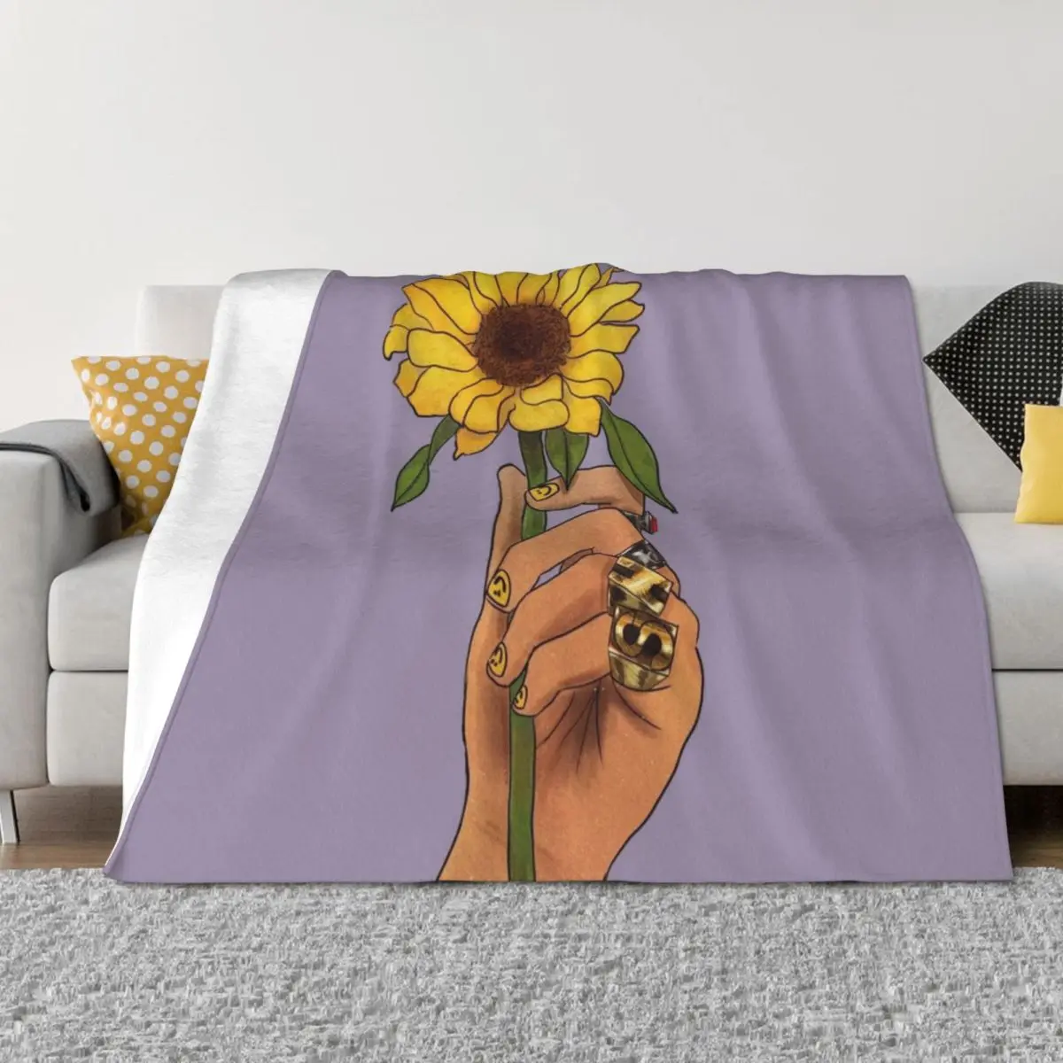 

want you more than a melody Throw Blanket Fashion Sofas Weighted Soft Plaid Blankets