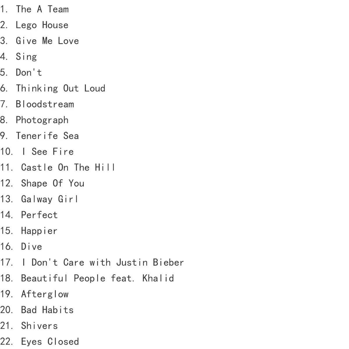 에드 쉬란 'Follow +-=÷× TOUR COLLECTION' 앨범 CD - 팝 & 포크 음악 디스크 (에드 쉬란 팬 및 음악 수집가용)